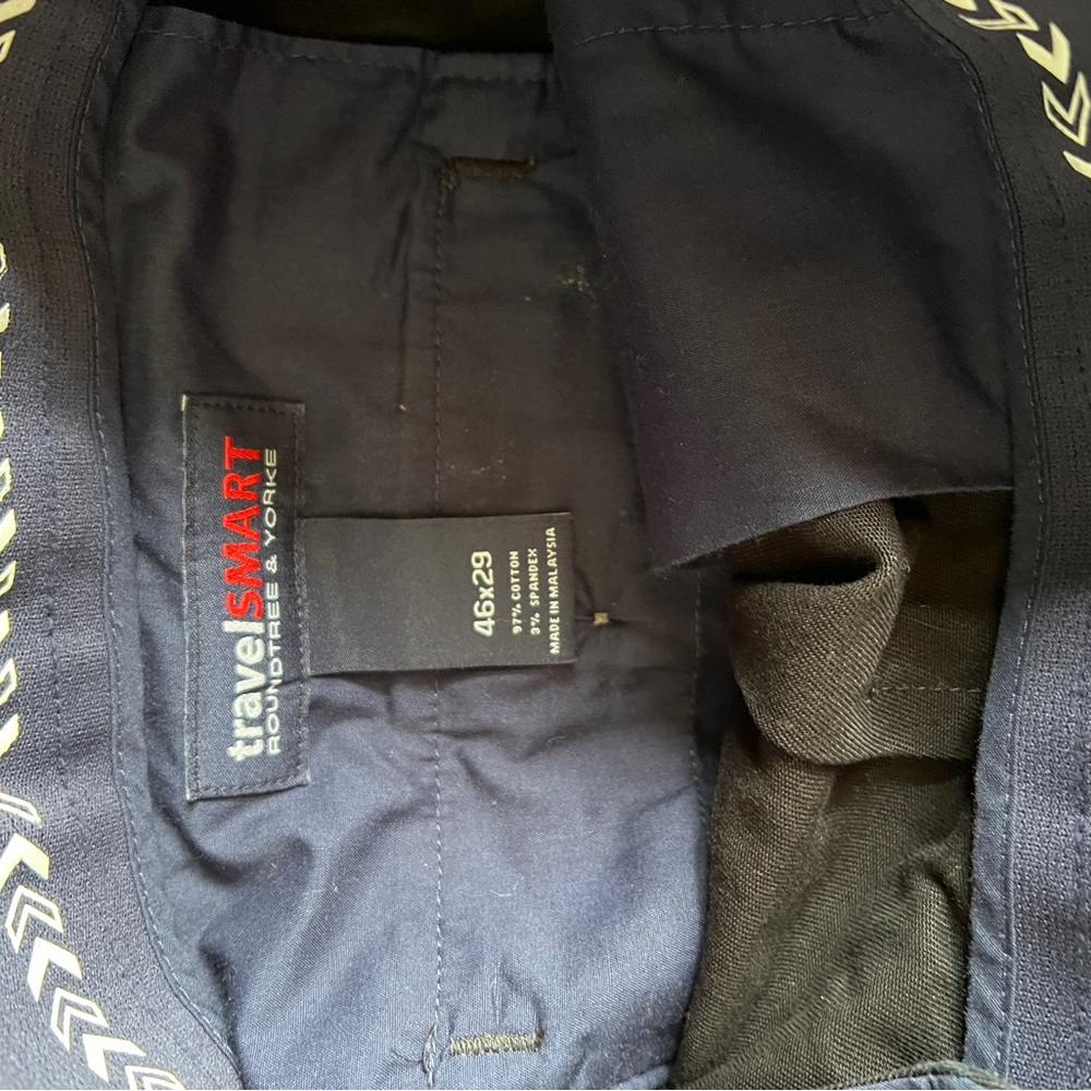 Roundtree & Yorke TravelSMART Men's Pants - Black 46x29 - Big and Tall